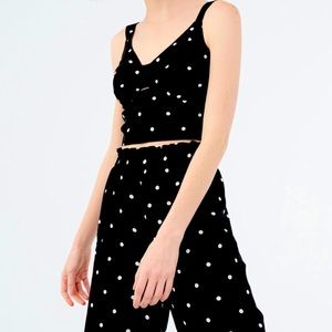 Aeropostale Polka Dot Cropped Tank